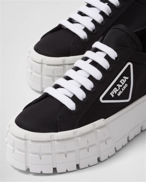 prada sneakers gabardine|prada double wheel sneakers.